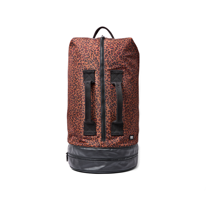 Heathrow Duffel Bag Backpack in Corn Mini Leopard