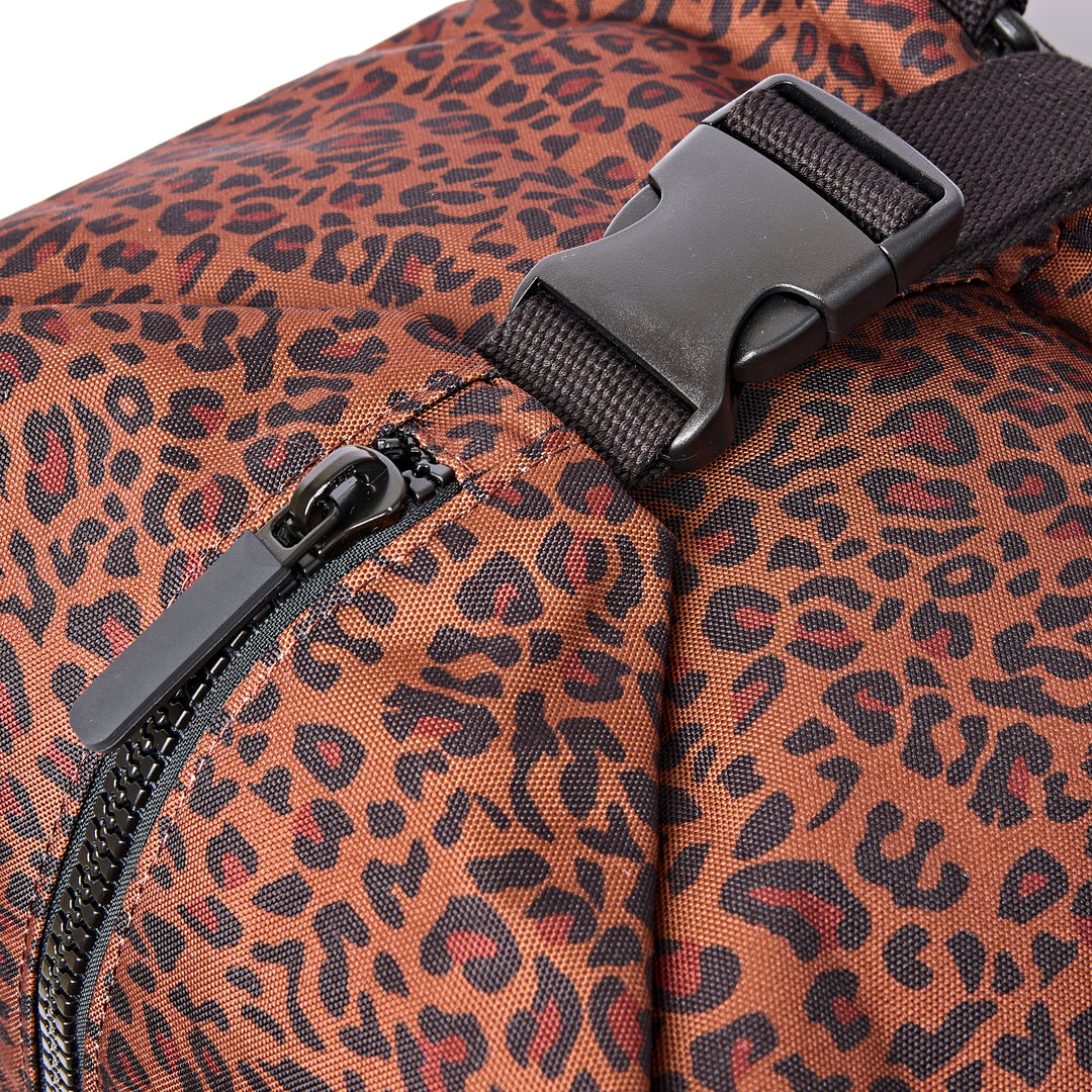 Heathrow Duffel Bag Backpack in Corn Mini Leopard
