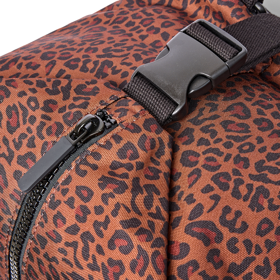 Heathrow Duffel Bag Backpack in Corn Mini Leopard