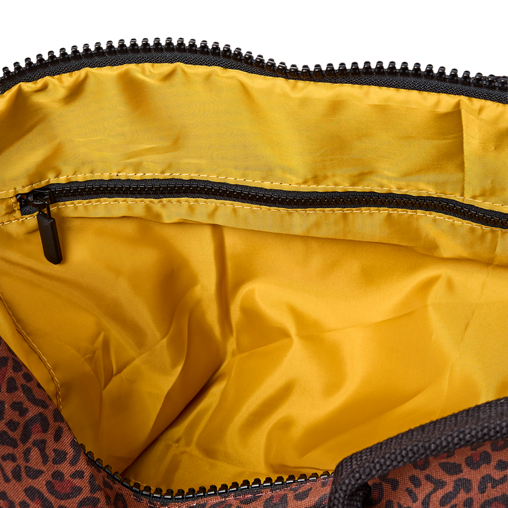 Heathrow Duffel Bag Backpack in Corn Mini Leopard