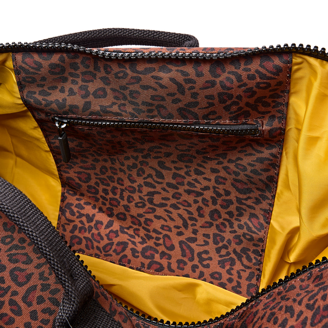 Heathrow Duffel Bag Backpack in Corn Mini Leopard