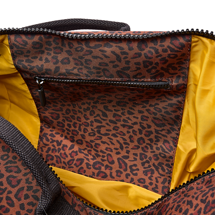 Heathrow Duffel Bag Backpack in Corn Mini Leopard