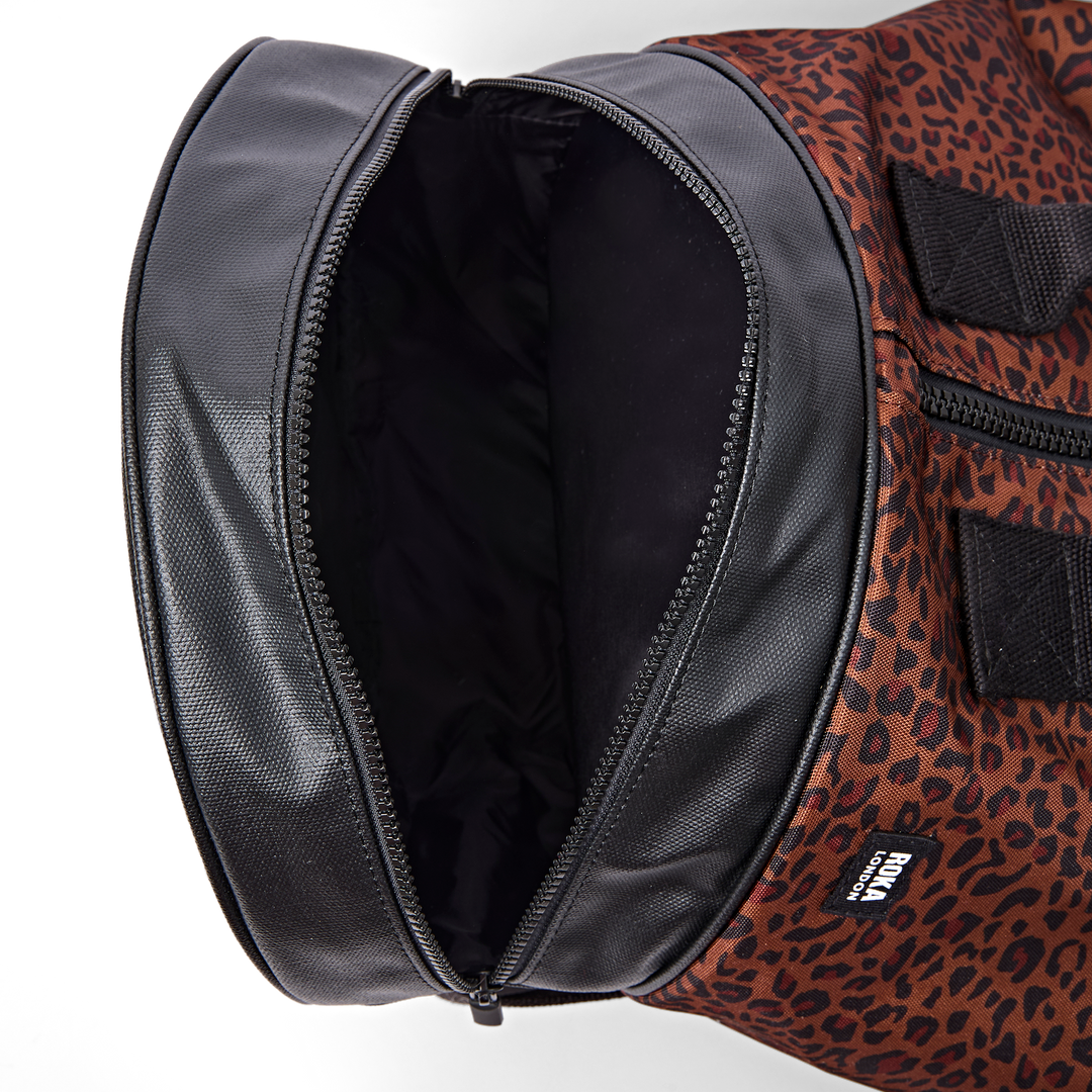 Heathrow Duffel Bag Backpack in Corn Mini Leopard