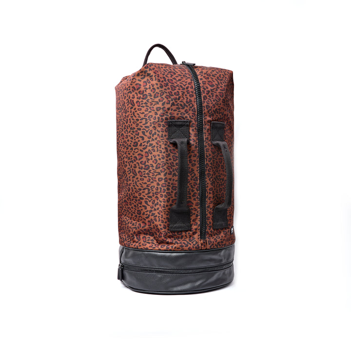 Heathrow Duffel Bag Backpack in Corn Mini Leopard
