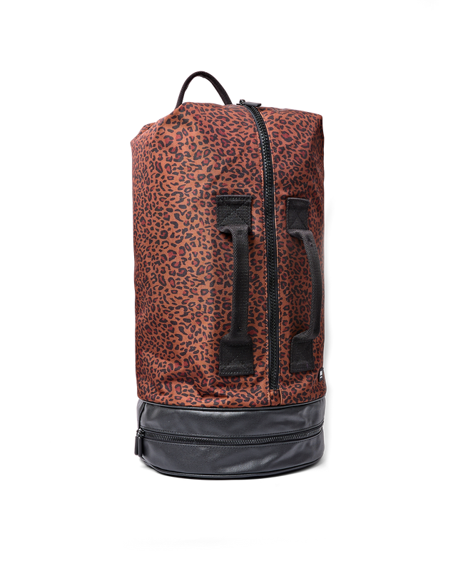 Heathrow Duffel Bag Backpack in Corn Mini Leopard
