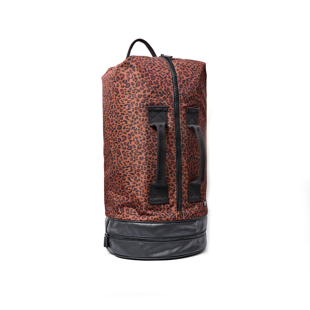 Heathrow Duffel Bag Backpack in Corn Mini Leopard