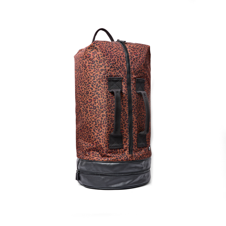Heathrow Duffel Bag Backpack in Corn Mini Leopard