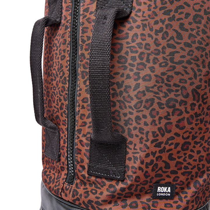 Heathrow Duffel Bag Backpack in Corn Mini Leopard