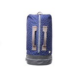 Heathrow Duffel Bag Backpack in Navy Polka Dot