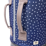 Heathrow Duffel Bag Backpack in Navy Polka Dot