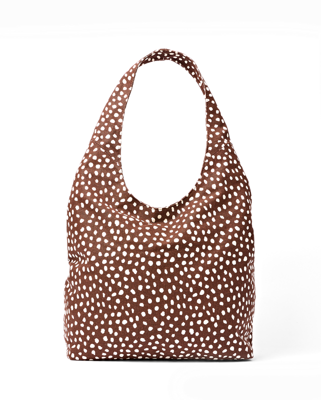 Hoxton Shoulder Bag in Brown Spot