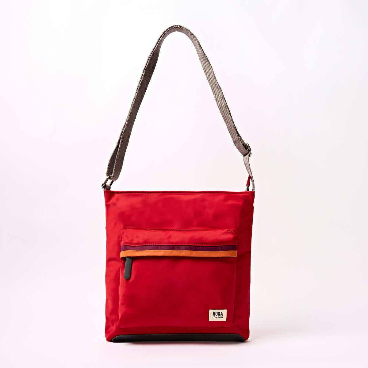 Kennington Crossbody Bag in Cranberry Stripe