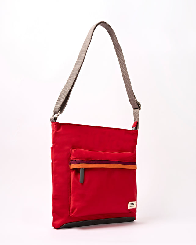 Kennington Crossbody Bag in Cranberry Stripe