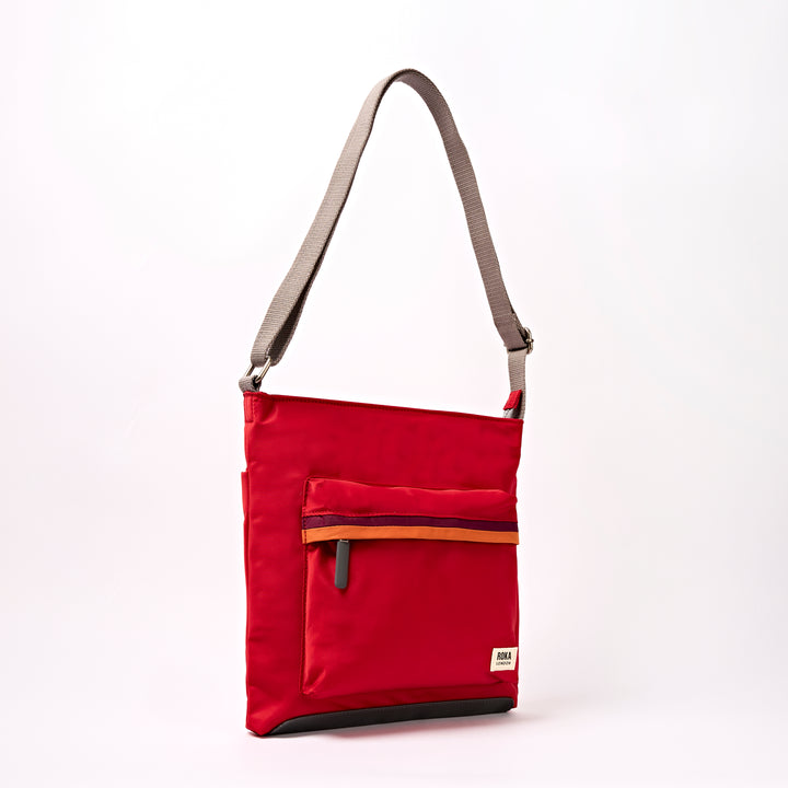 Kennington Crossbody Bag in Cranberry Stripe