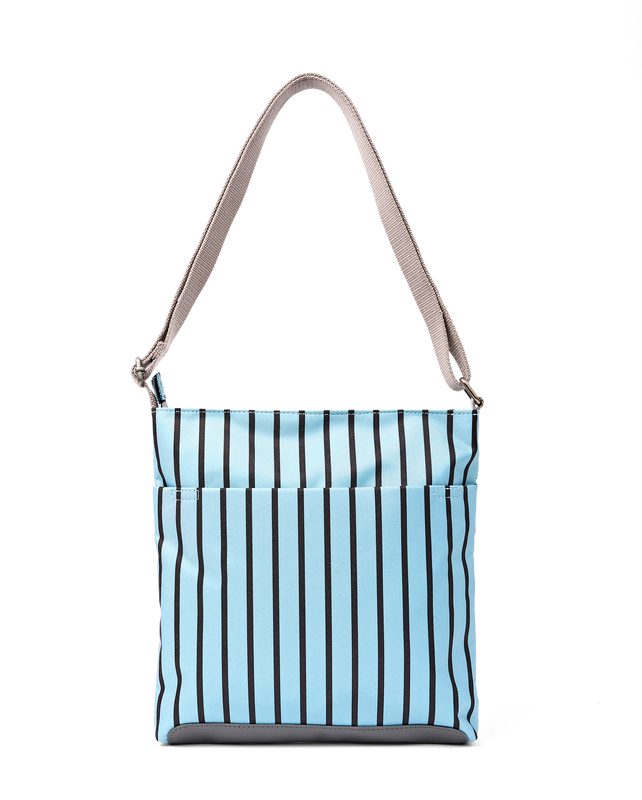 Kennington Crossbody Bag in Blue Stripe