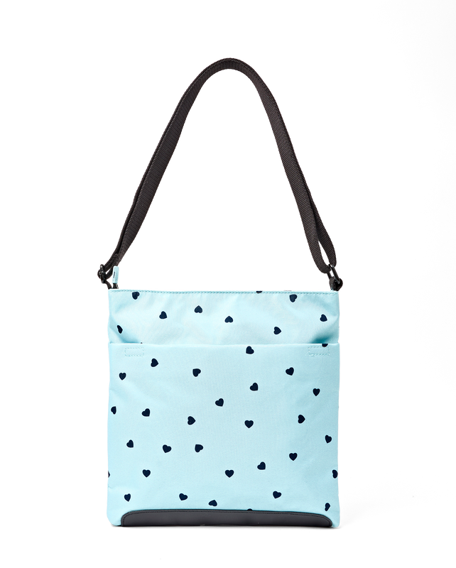 Kennington Crossbody Bag in Heart Print