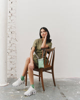 Chelsea Pocket Sling Bag in Matcha