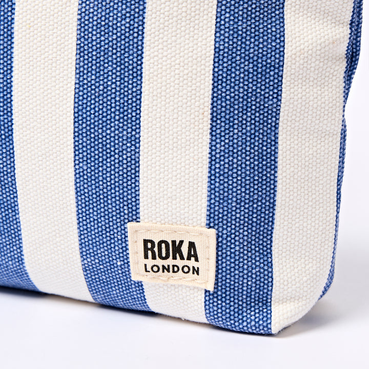 Maida Vale Pouch in Denim Stripe