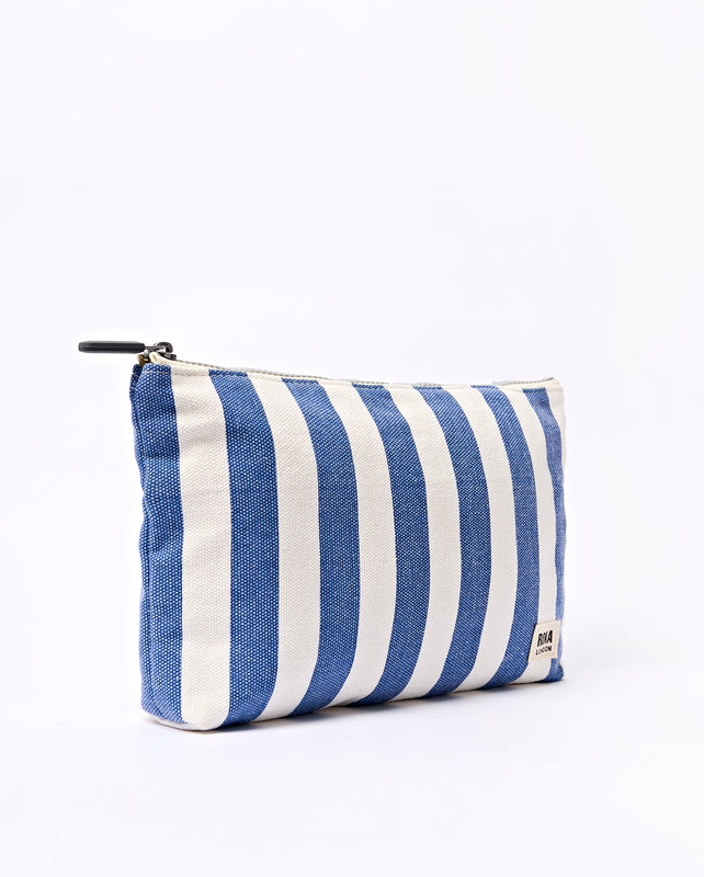 Maida Vale Pouch in Denim Stripe