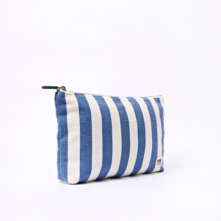 Maida Vale Pouch in Denim Stripe