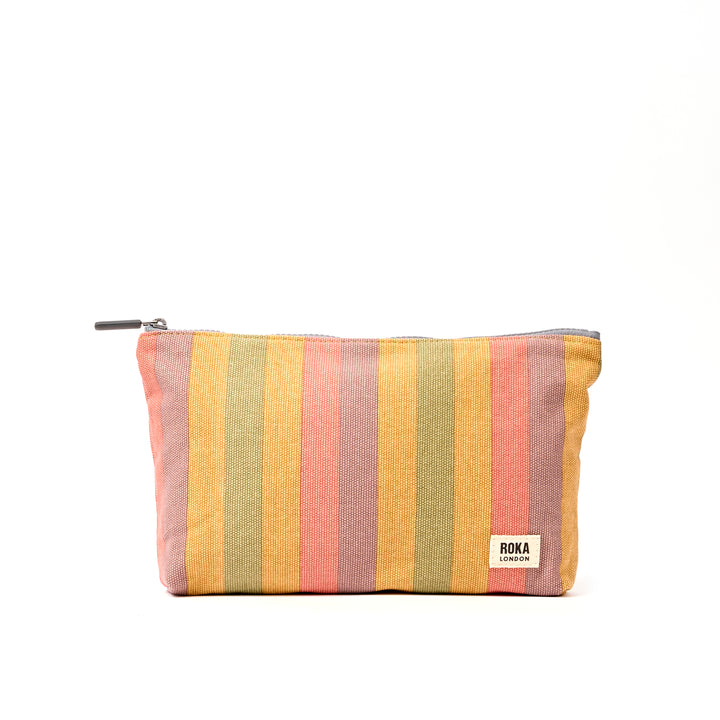 Maida Vale Pouch in Faded Multi Stripe
