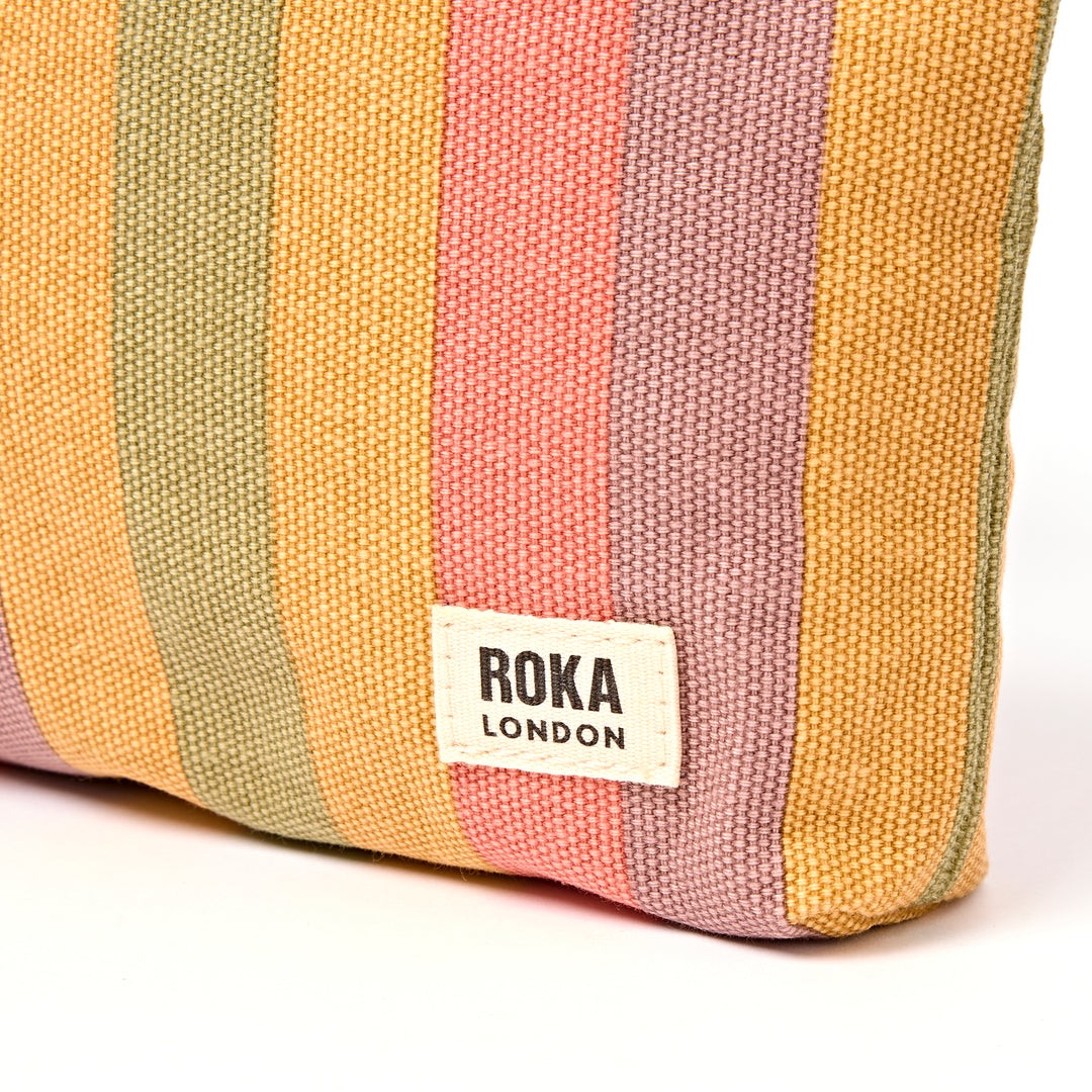 Maida Vale Pouch in Faded Multi Stripe