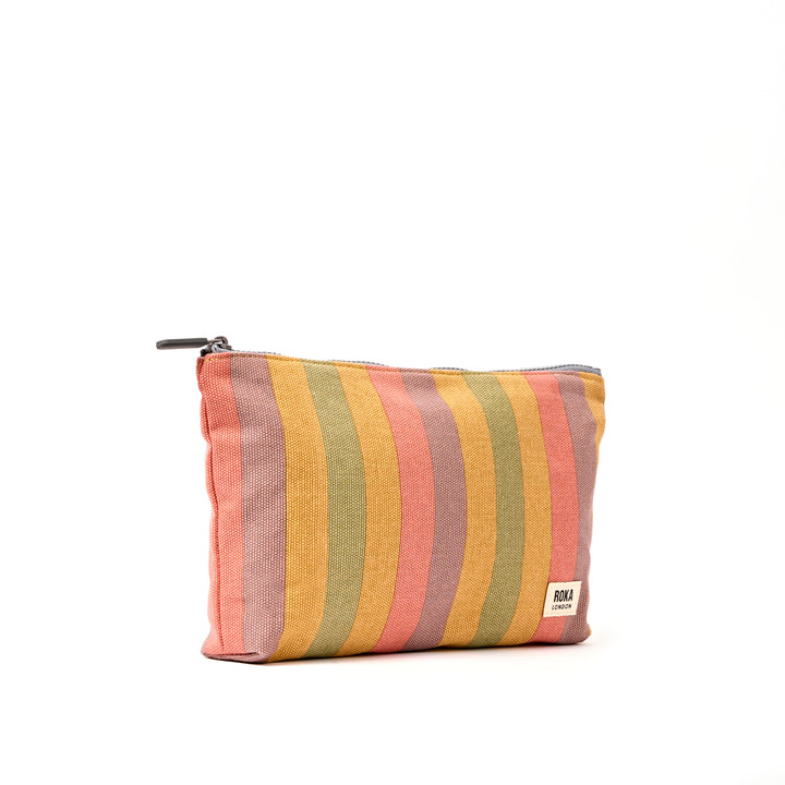 Maida Vale Pouch in Faded Multi Stripe