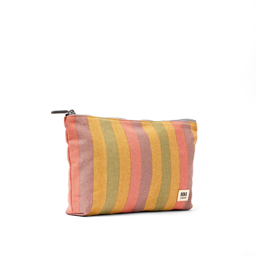Maida Vale Pouch in Faded Multi Stripe