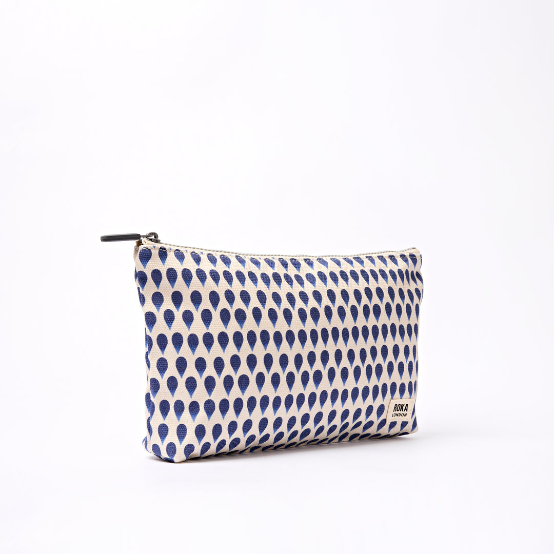 Maida Vale Pouch in Denim Rain Indigo
