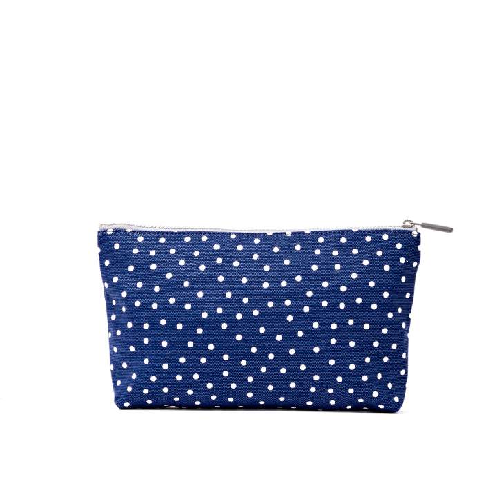 Maida Vale Pouch in Navy Polka