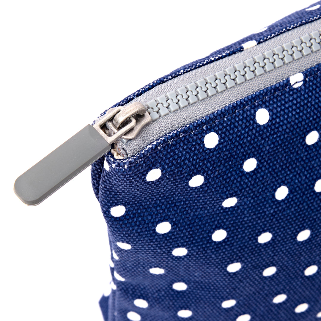 Maida Vale Pouch in Navy Polka