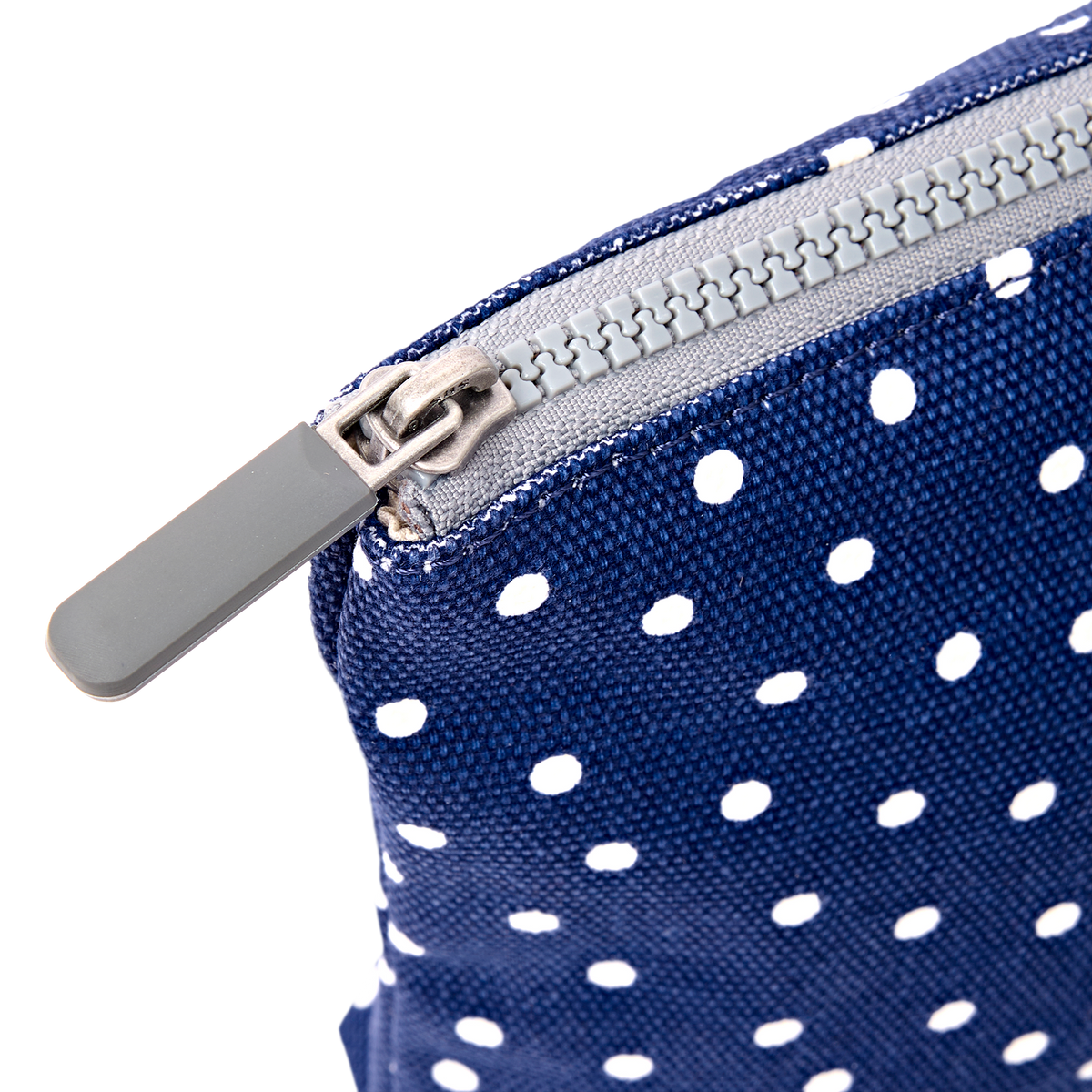 Maida Vale Pouch in Navy Polka