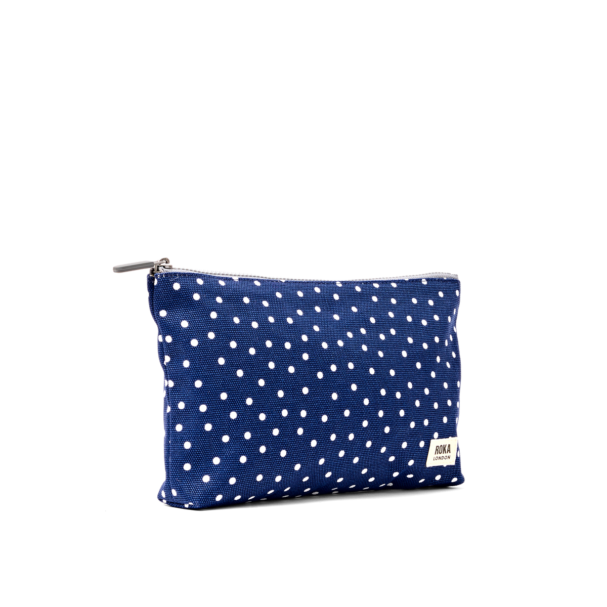 Maida Vale Pouch in Navy Polka