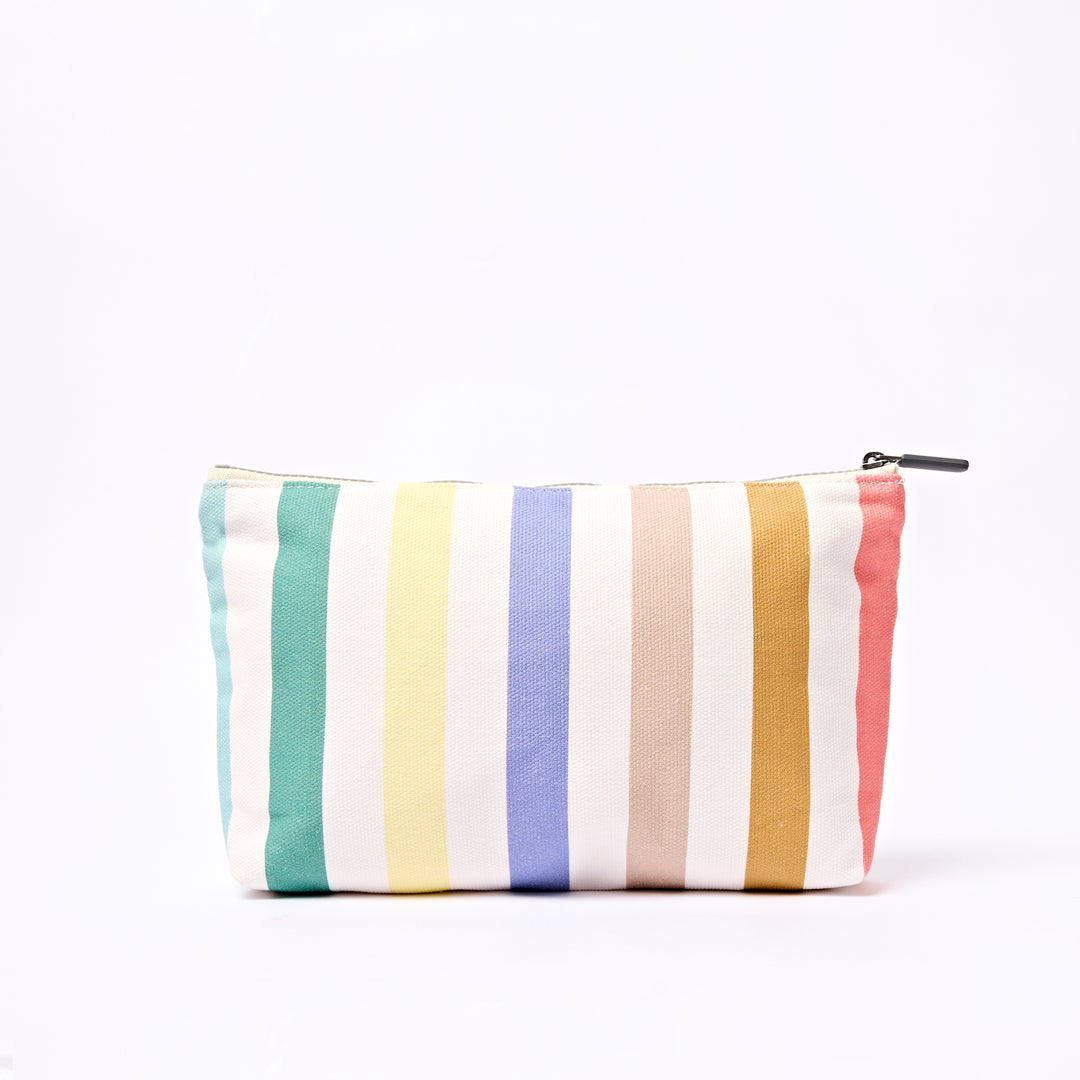 Maida Vale Pouch in Pastel Multi Stripe