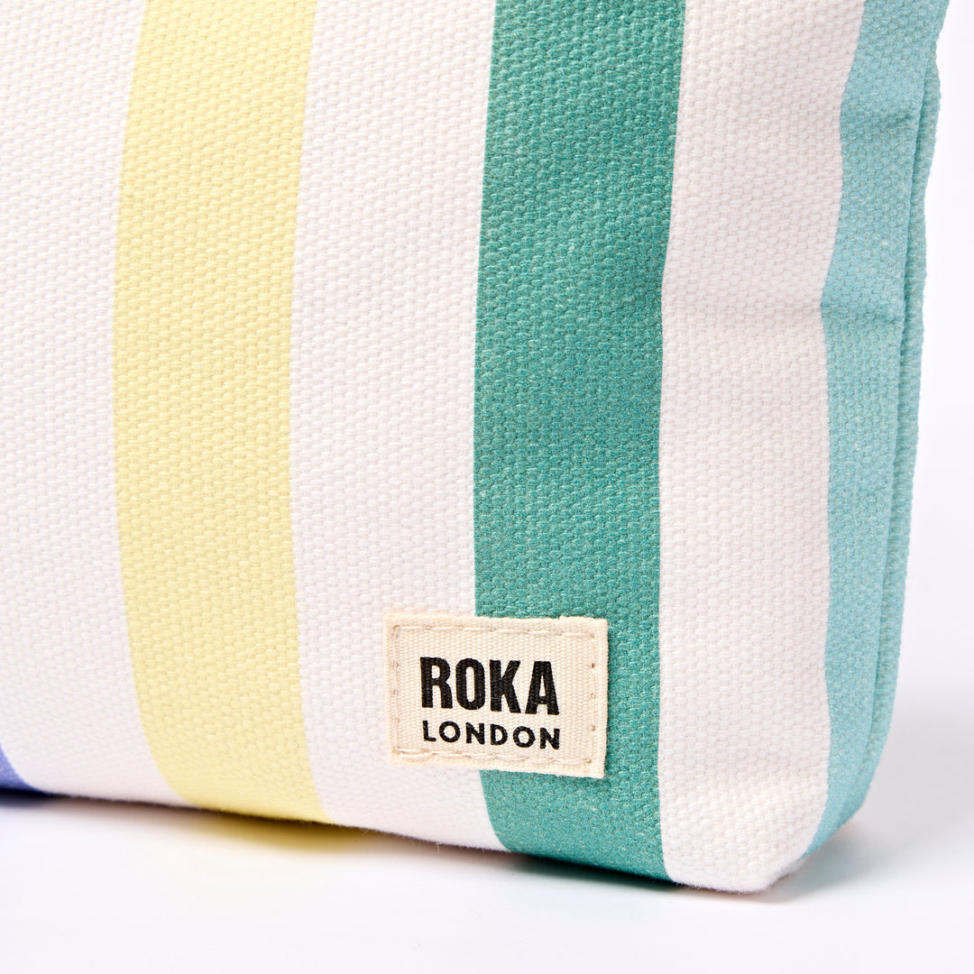 Maida Vale Pouch in Pastel Multi Stripe