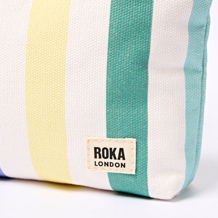 Maida Vale Pouch in Pastel Multi Stripe