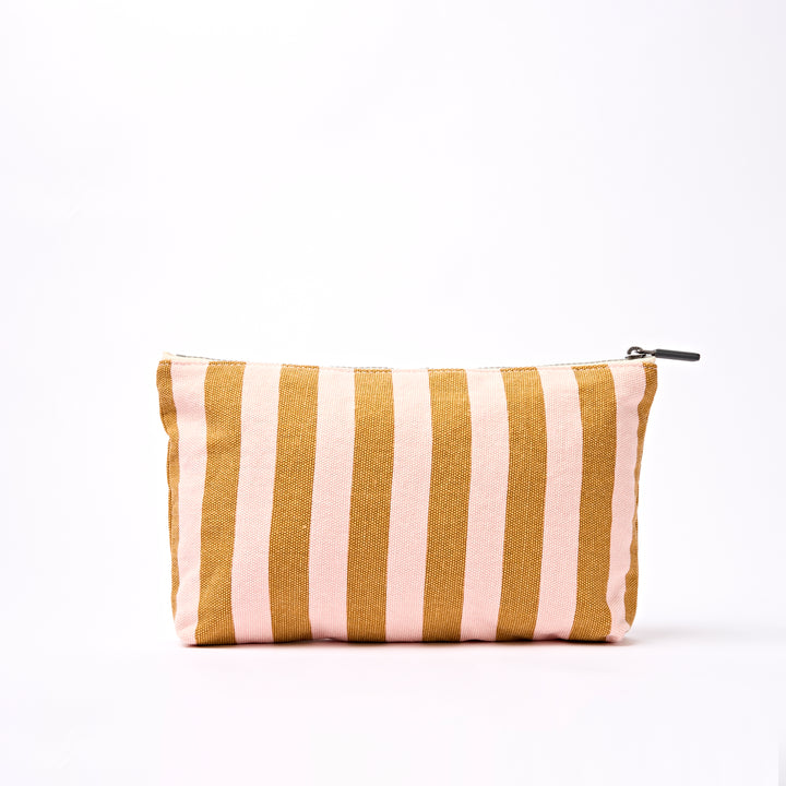 Maida Vale Pouch in Rose Gold Stripe