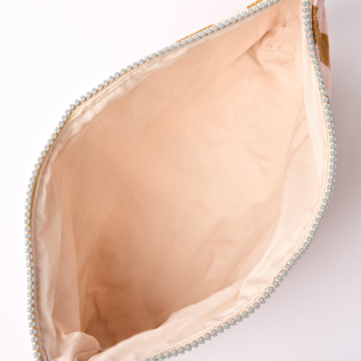 Maida Vale Pouch in Rose Gold Stripe