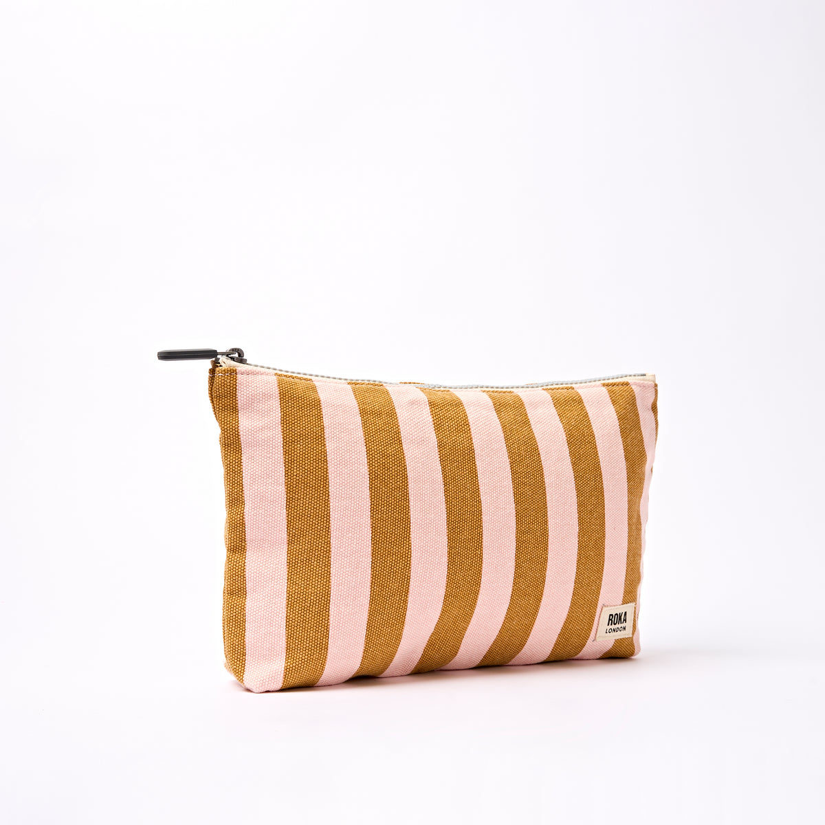 Maida Vale Pouch in Rose Gold Stripe