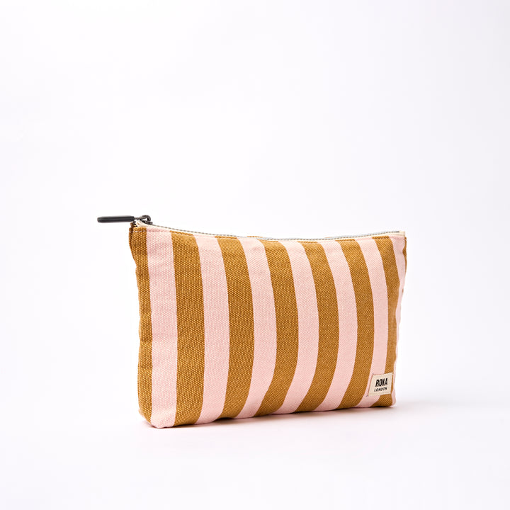Maida Vale Pouch in Rose Gold Stripe
