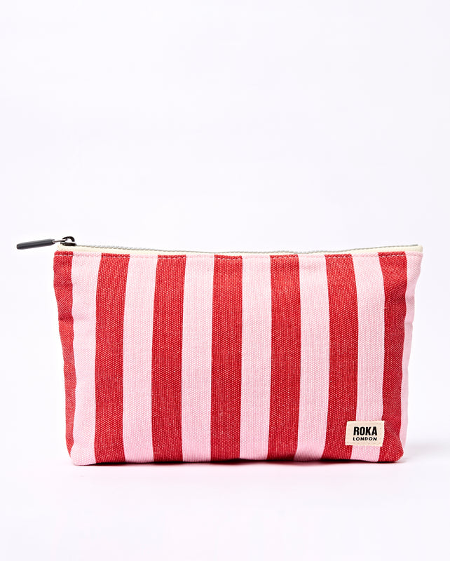 Maida Vale Pouch in Strawberry Stripe