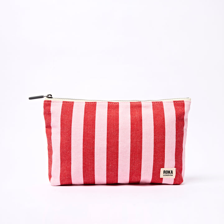Maida Vale Pouch in Strawberry Stripe