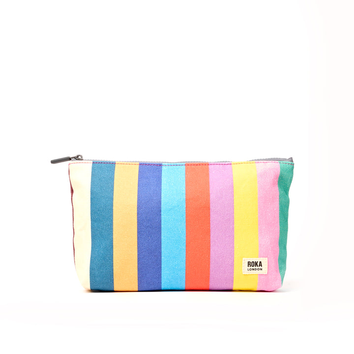 Maida Vale Pouch in Wide Stripe Multi