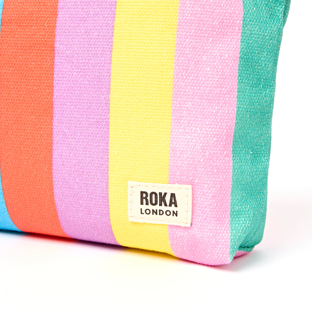 Maida Vale Pouch in Wide Stripe Multi