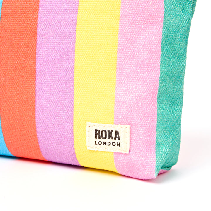 Maida Vale Pouch in Wide Stripe Multi