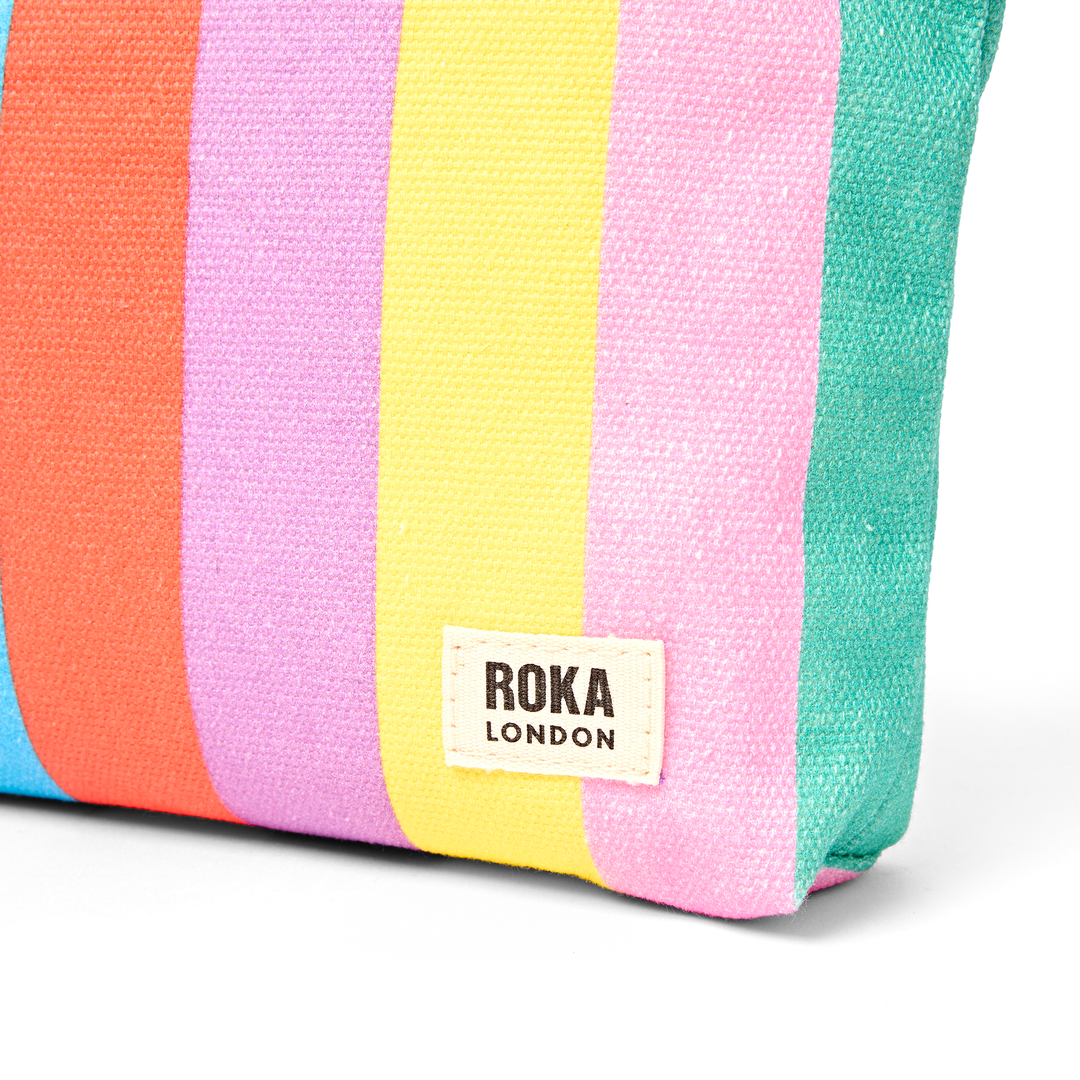 Maida Vale Pouch in Wide Stripe Multi