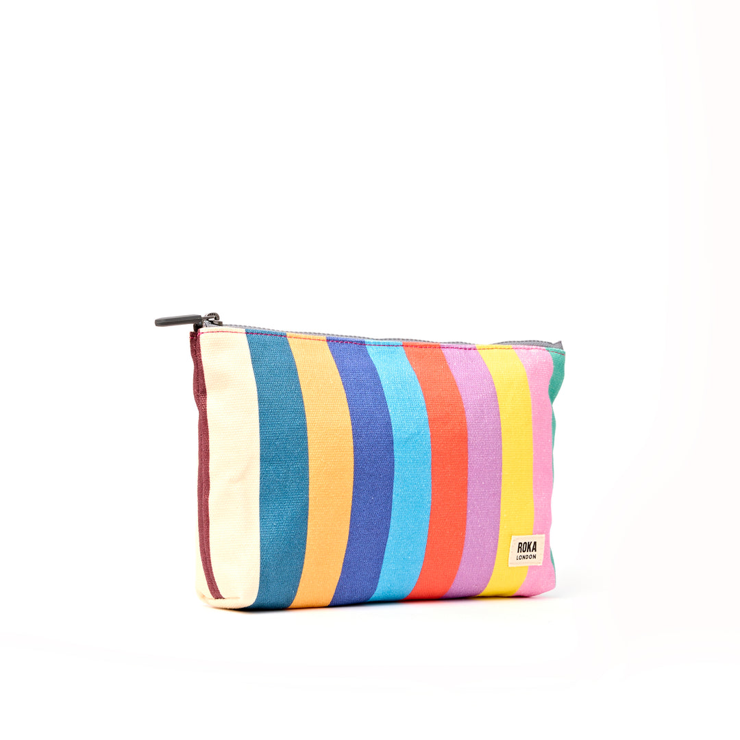 Maida Vale Pouch in Wide Stripe Multi