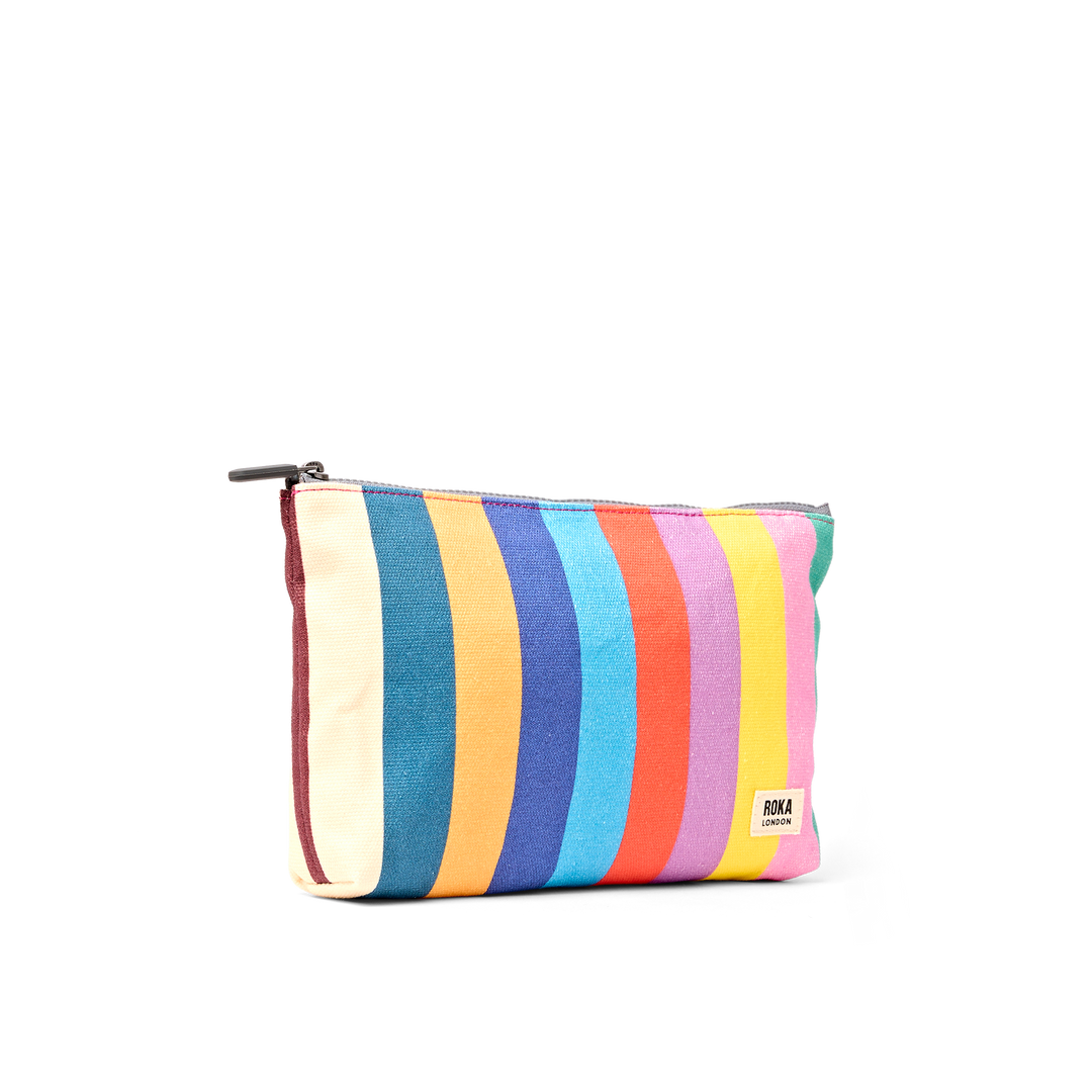 Maida Vale Pouch in Wide Stripe Multi