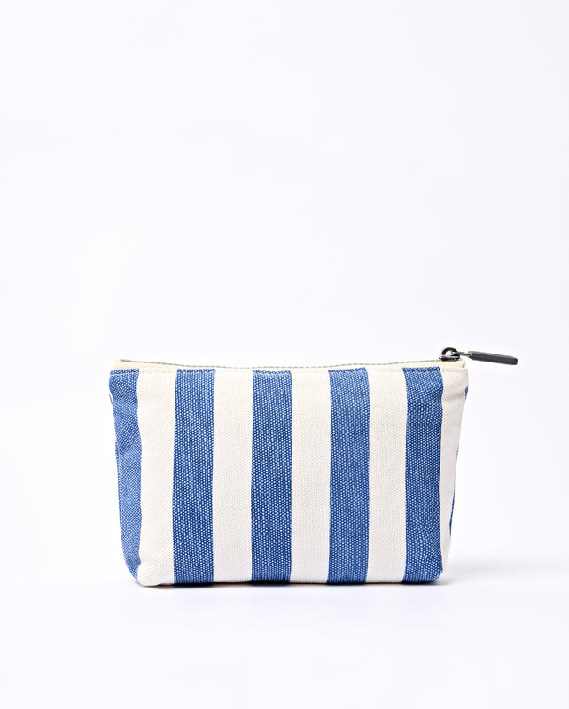 Maida Vale Pouch in Denim Stripe