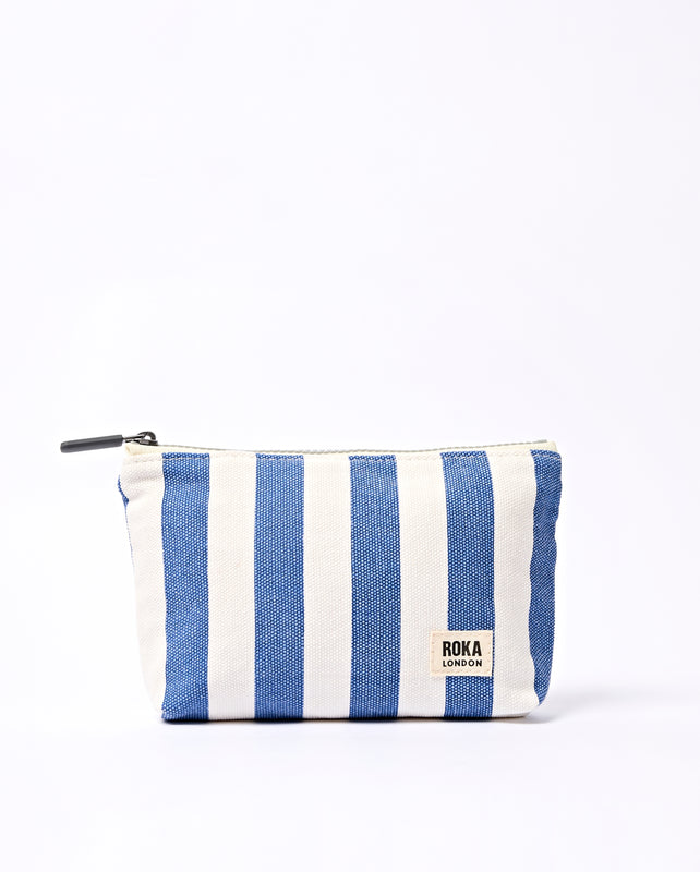 Maida Vale Pouch in Denim Stripe